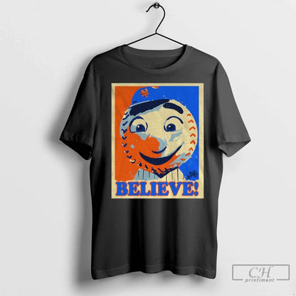 Premium Mr Met New York Mets Mlb Baseball Believe Hope 2025 Hoodie