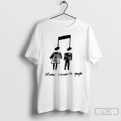 Premium Music Connects People TShirt Elegant Outfit