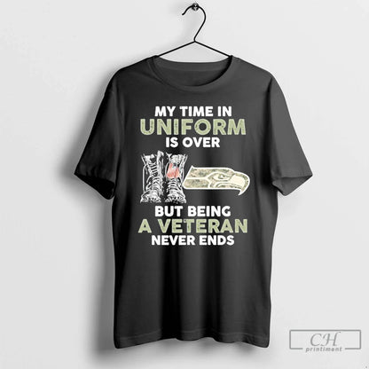 Premium My Time Uniform Is Over Seattle Seahawks Logo But Being