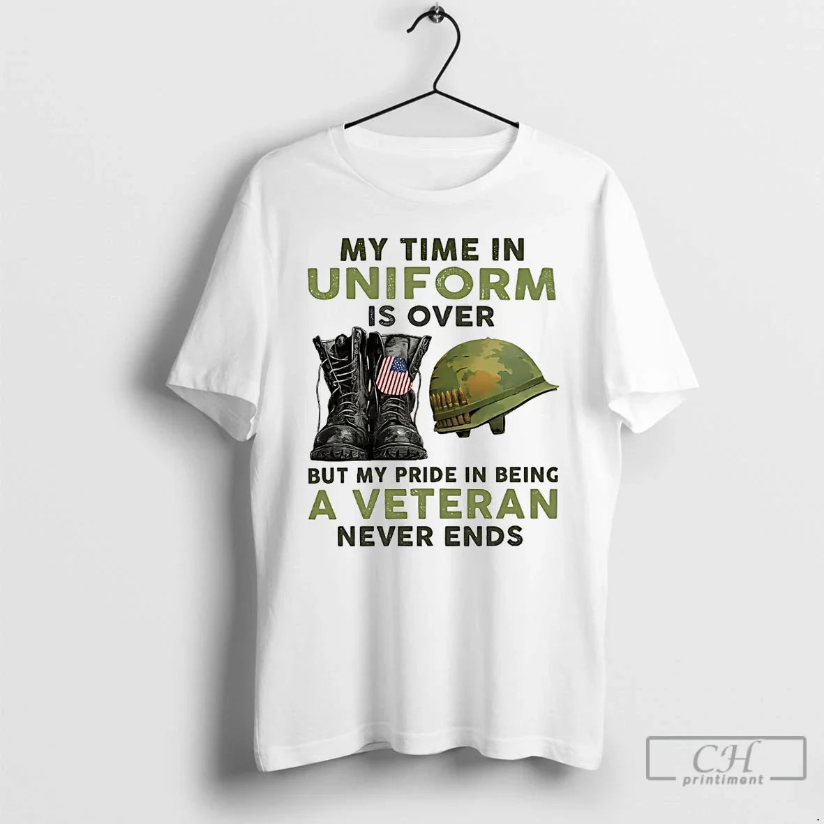 Premium My Time Uniform Is Over But My Pride Being Veteran Never
