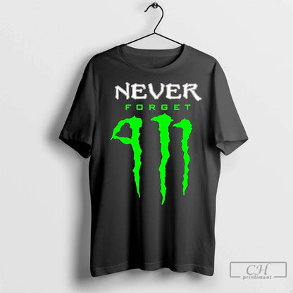 Premium Never Forget Energy Drink TShirt Designer Gift
