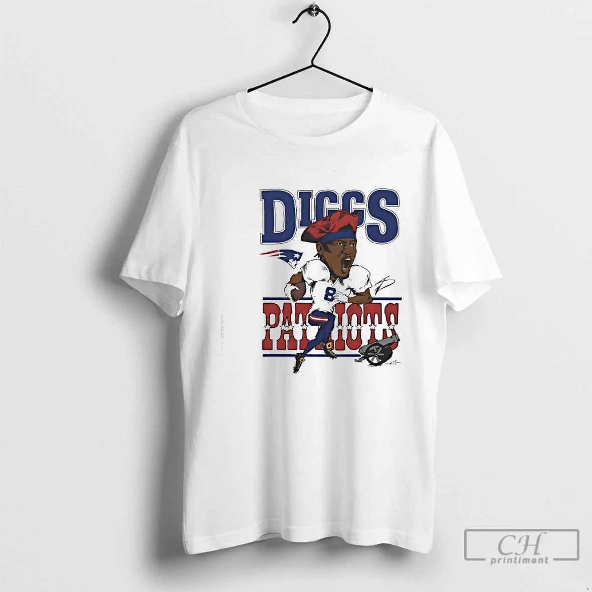 Premium New England Patriots Stefon Diggs Signature T Shirts TShirt