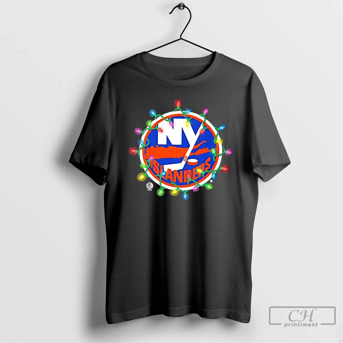 Premium New York Islanders Logo Holiday Lights Hoodie Elegant Fashion