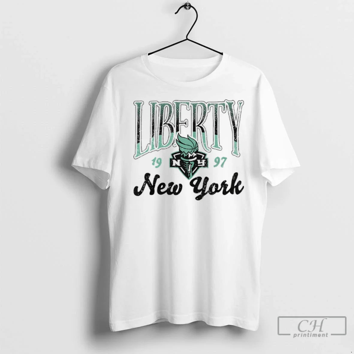 Premium New York Liberty Wnba 1997 Oatmeal Sky High Fleece Hoodie