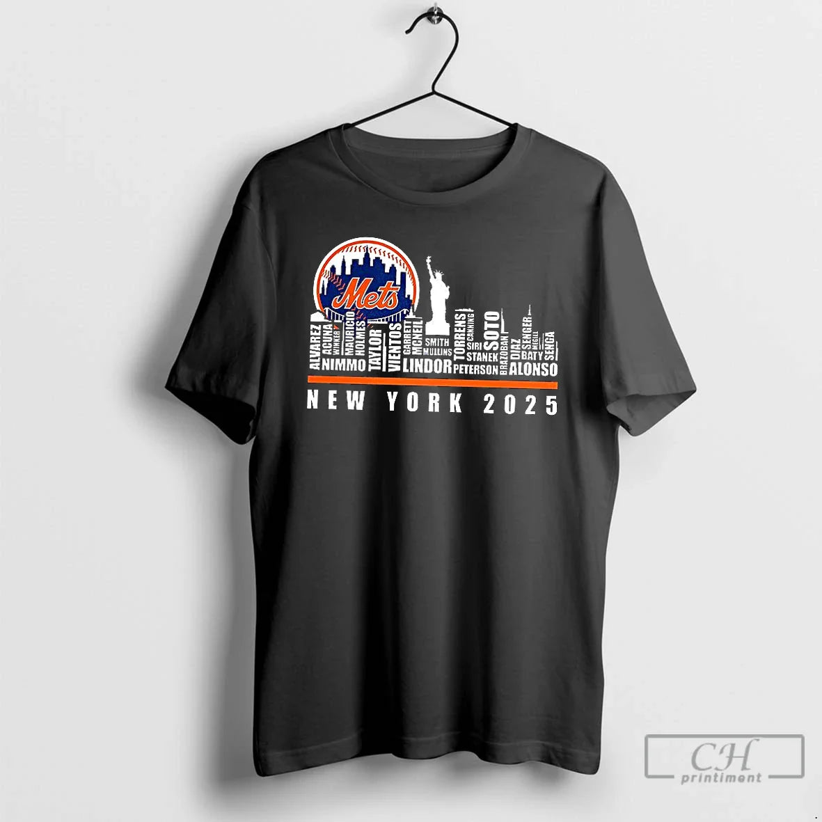 Premium New York Mets 2025 Name City Skyline T Shirts Tank Top