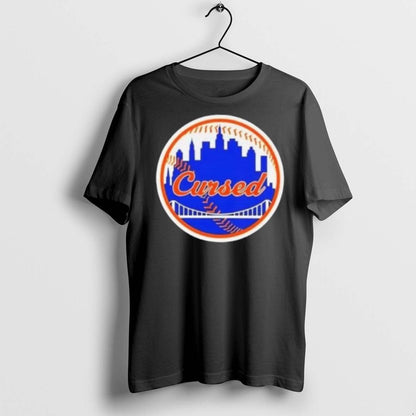 Premium New York Mets Cursed Skyline T Shirts Tee Exclusive Gift
