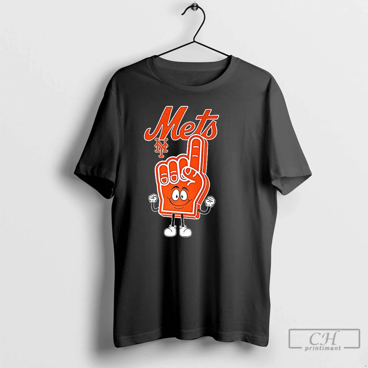 Premium New York Mets Baseball Foam Finger Number 1 T Shirts Hoodie