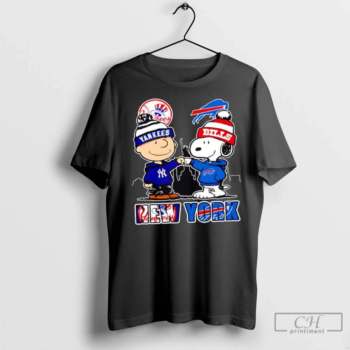 Premium New York Yankees X Buffalo Bills Snoopy Long Sleeve Unique