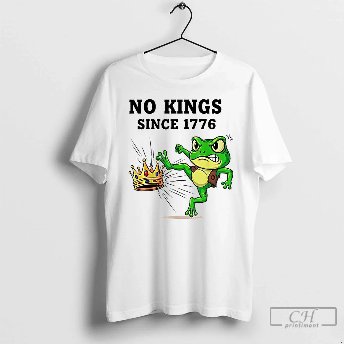 Premium No Kings Since 1776 Frog Protest T Shirts TShirt Exclusive
