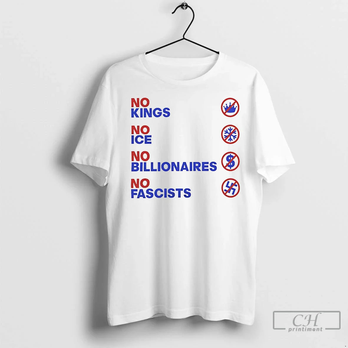 Premium No Kings No Ice No Billionaires No Fascists Hoodie Trendy