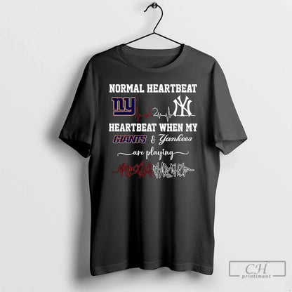 Premium Normal Heartbeat And Heartbeat When My New York Giants And