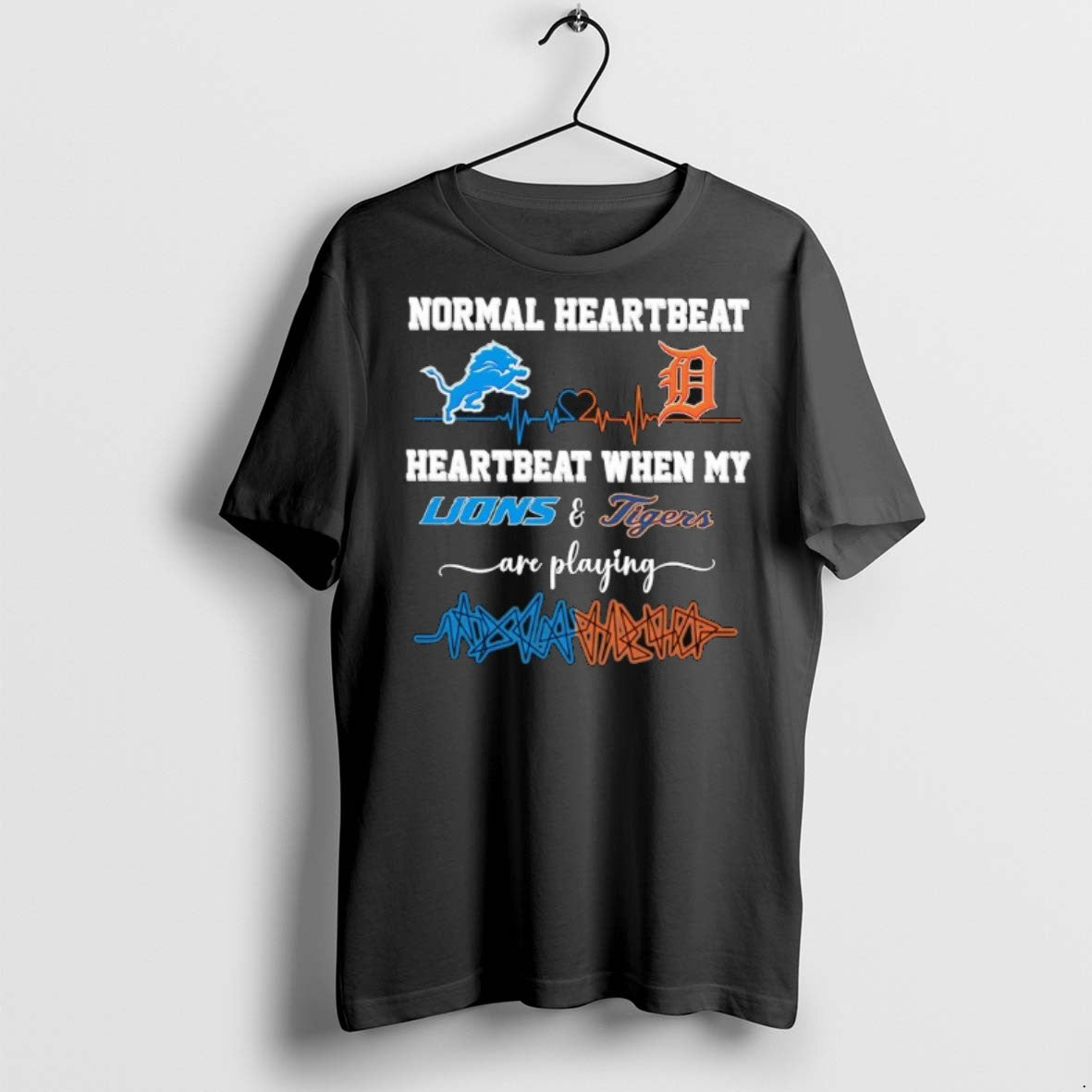 Premium Normal Heartbeat When My Detroit Lions Detroit Tigers Are