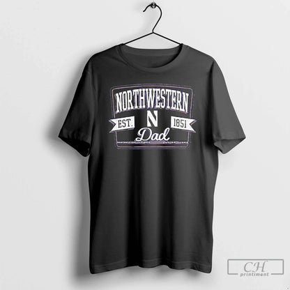 Premium Northwestern Dad Est 1851 Logo Long Sleeve Vintage Gift