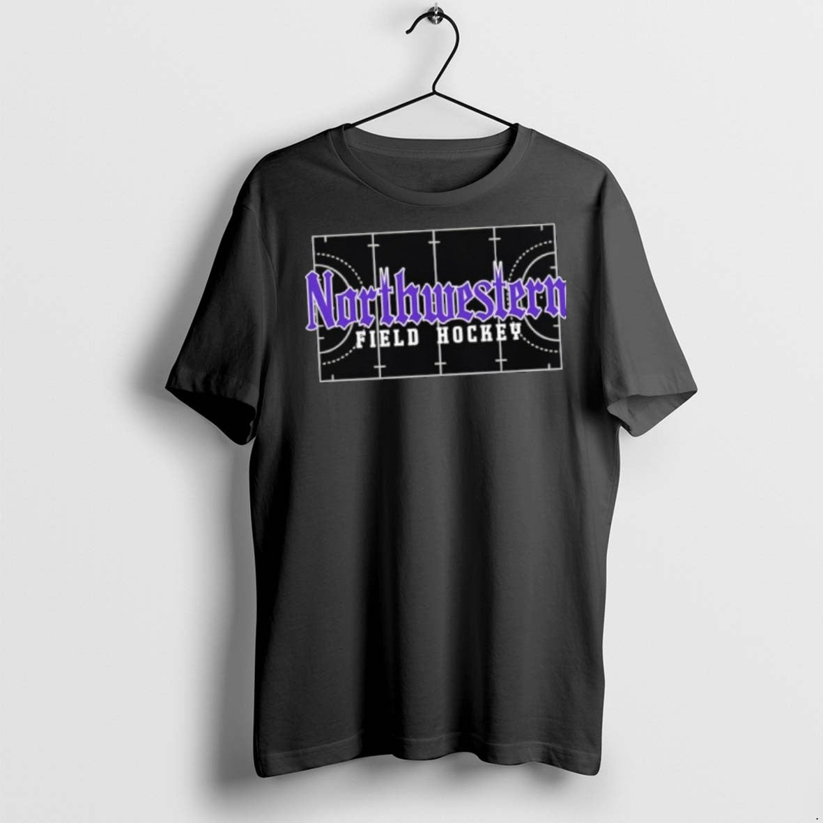Premium Northwestern Field Hockey Logo T Shirts Long Sleeve Designer