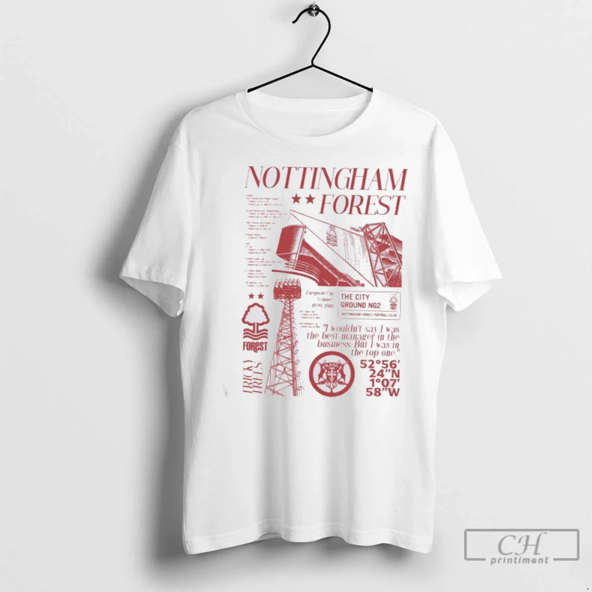 Premium Nottingham Forest Iconic Shirt Retro Apparel