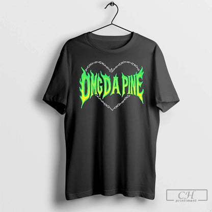 Premium Omg Da Pine Blazing Green Heart Long Sleeve Classic Look
