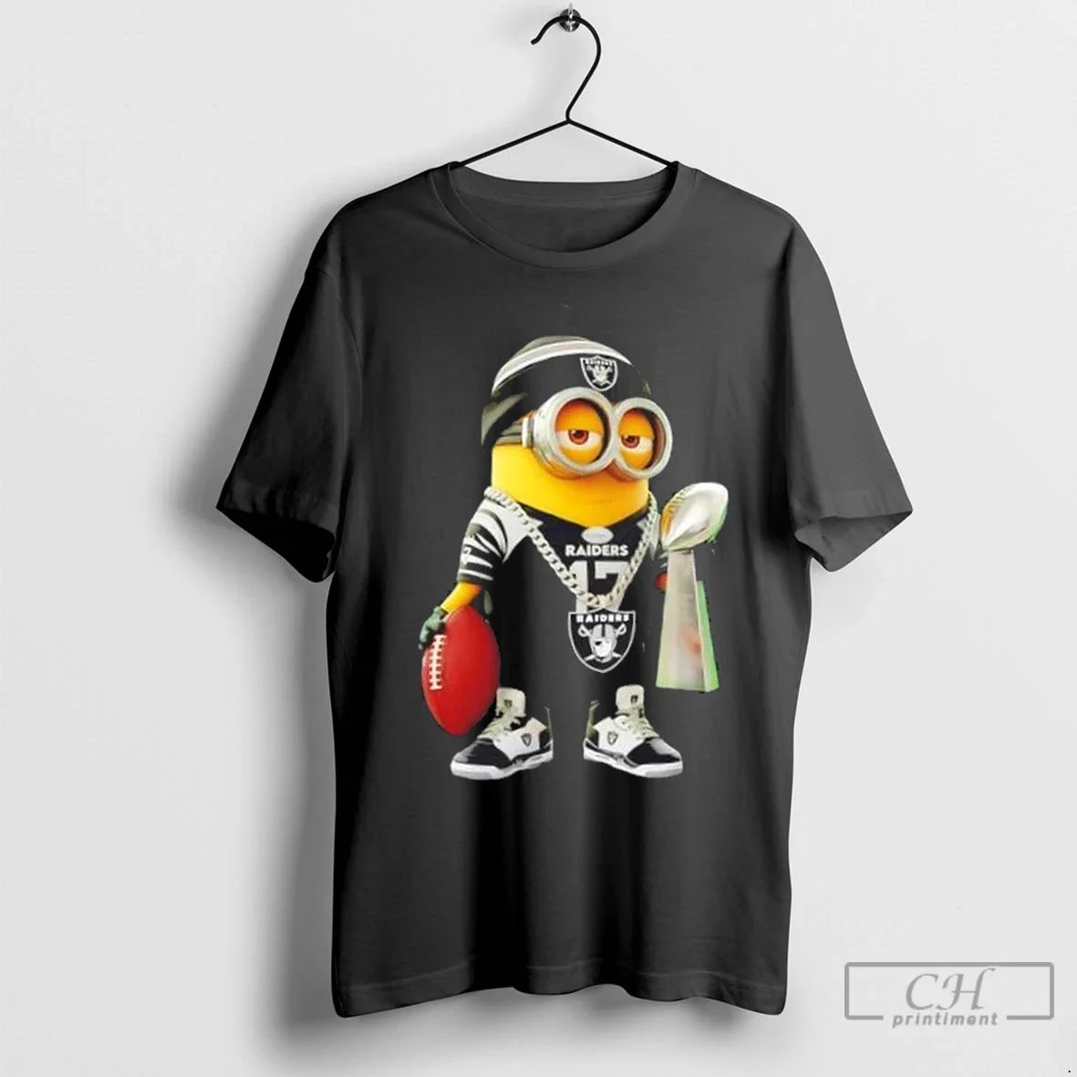 Premium Oakland Raiders X Minions Hold Super Bowl Trophy Tank Top