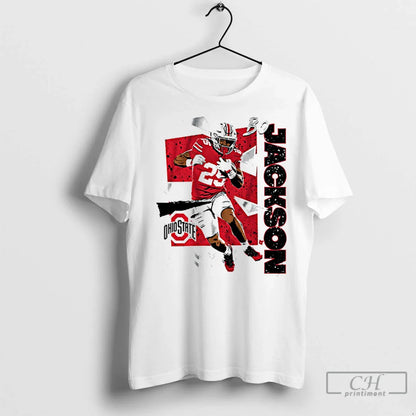 Premium Ohio State Buckeyes Football Ncaa Bo Jackson 90S Tee Premium