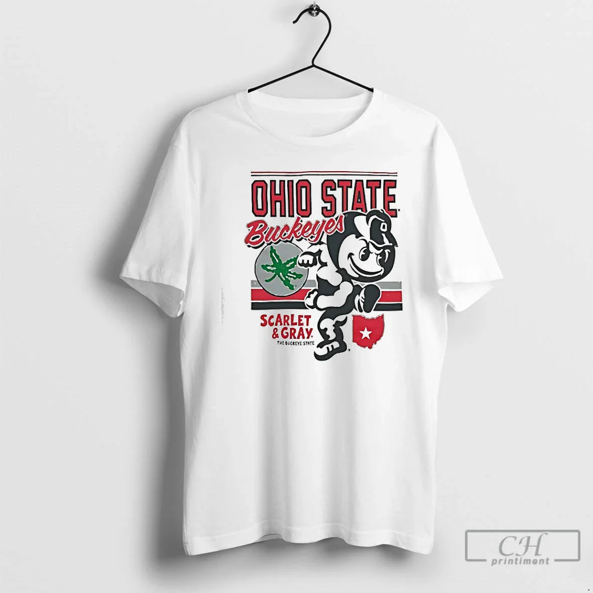 Premium Ohio State Buckeyes Scarlet And Gray 2025 Long Sleeve Premium