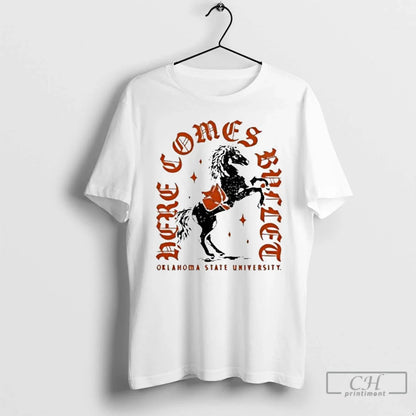 Premium Oklahoma State University Here Comes Bullet Horse Tank Top