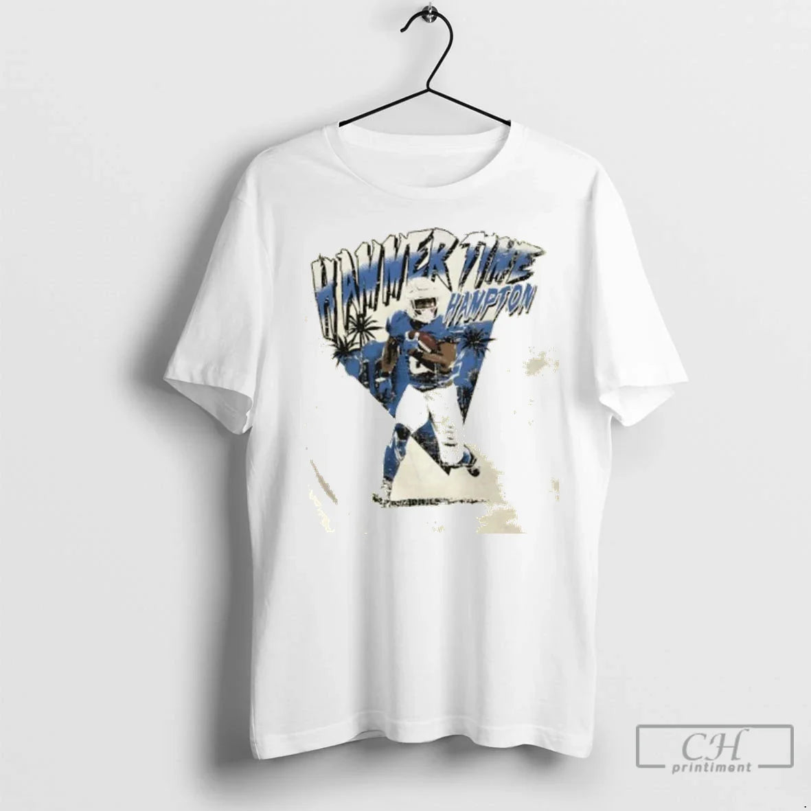 Premium Omarion Hampton Los Angeles Chargers Hammer Time Signature
