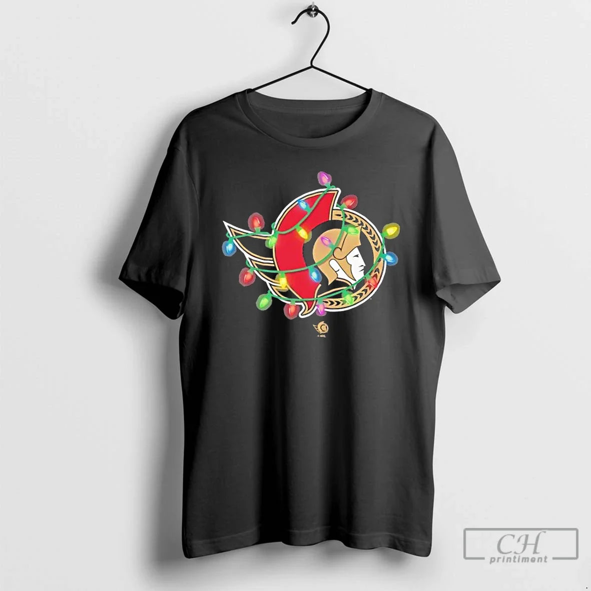 Premium Ottawa Senators Logo Holiday Lights Shirt Premium Look