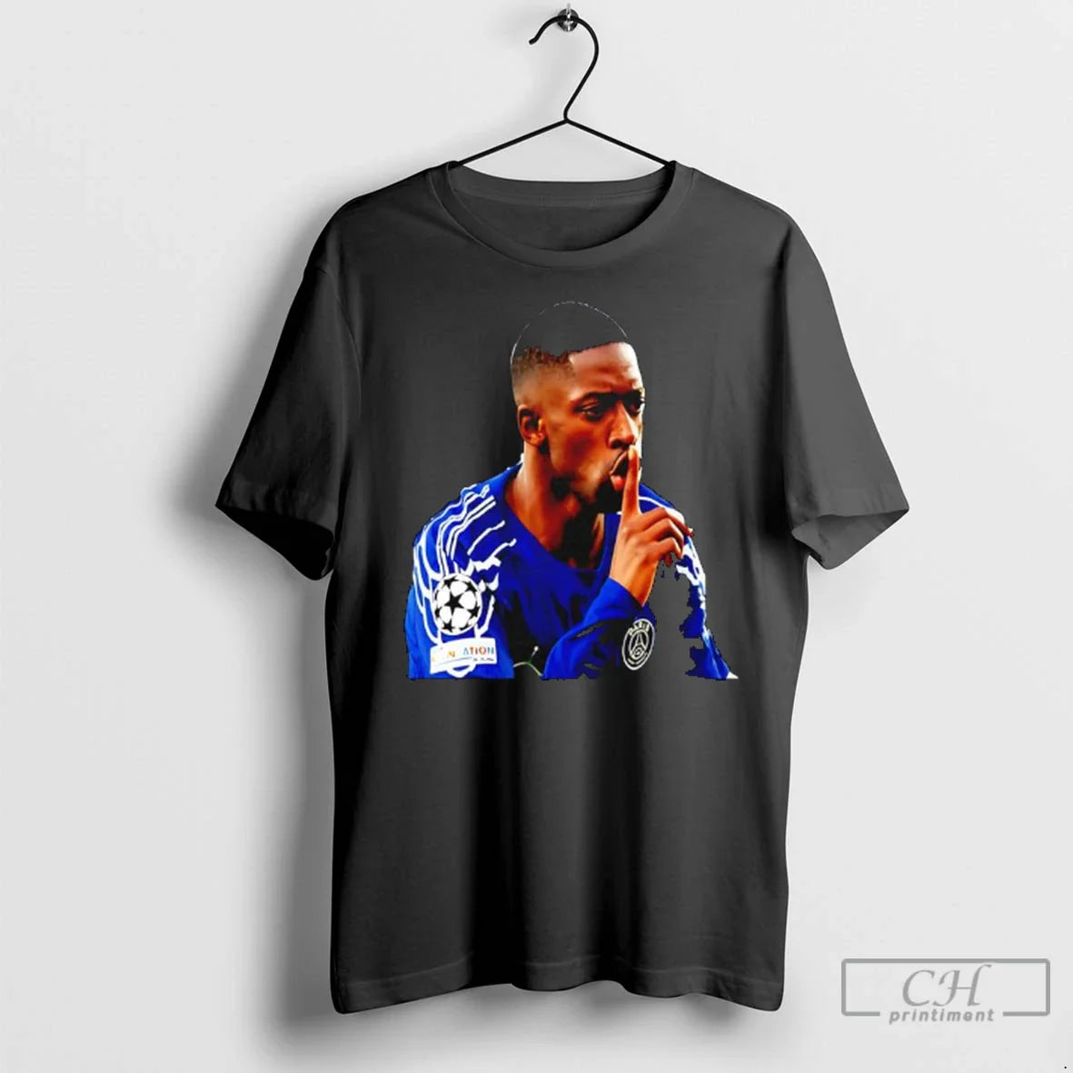 Premium Ousmane Dembele Aris Saint Germain Ladies TShirt Elegant