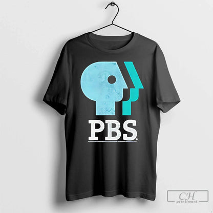 Premium Pbs Blue Teal And White Logo T Shirts TShirt Exclusive Outfit