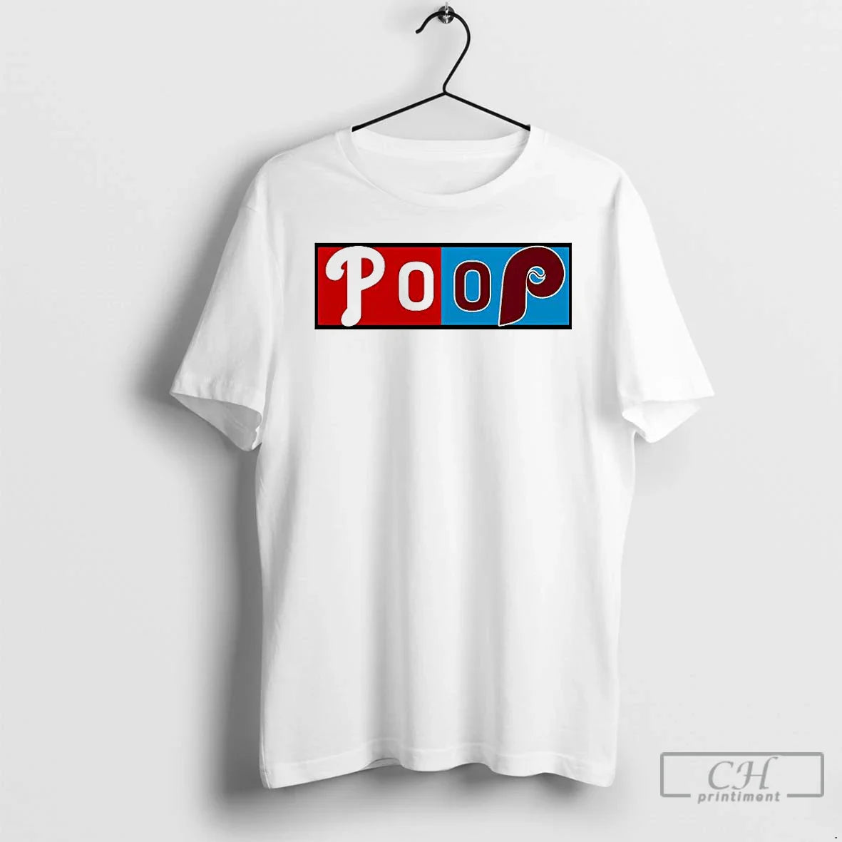 Premium Poop Philadelphia Phillies Vs Philadelphia Phillies Logo T