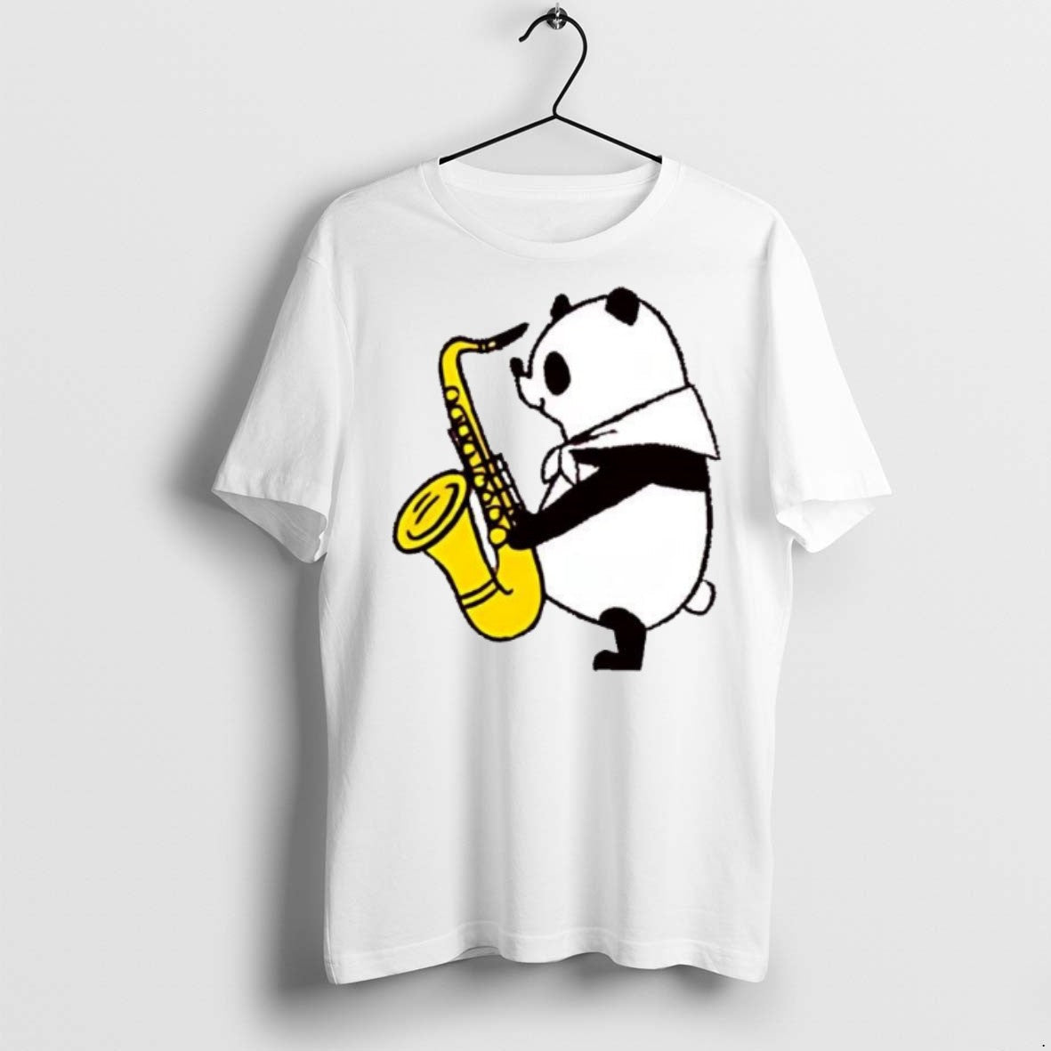 Premium Panda Saxophone Fitsch Panda Music T Shirts Tee Classic Gift