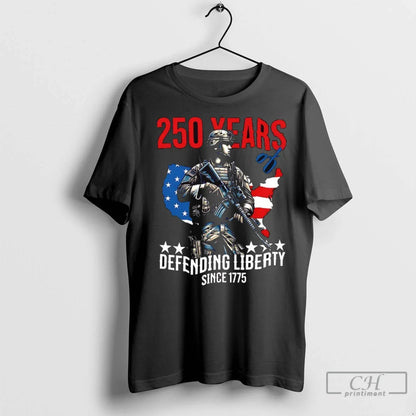 Premium Patriotic Usa Army 250 Years Defending Liberty Since 1775