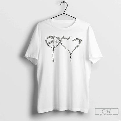 Premium Peace And Love Ceramic Ceramic And Dad Cap T Shirts