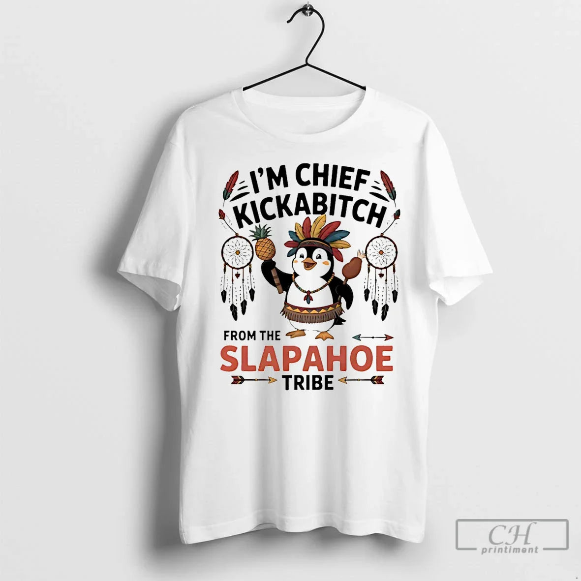 Premium Penguin Native American Im Chief Kickabitch From Slapahoe