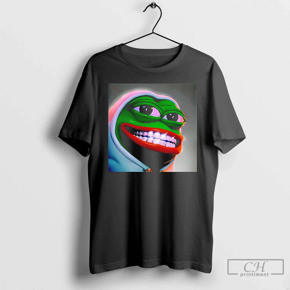 Pepe Frog Diamond Teeth Hoodie Trendy Style