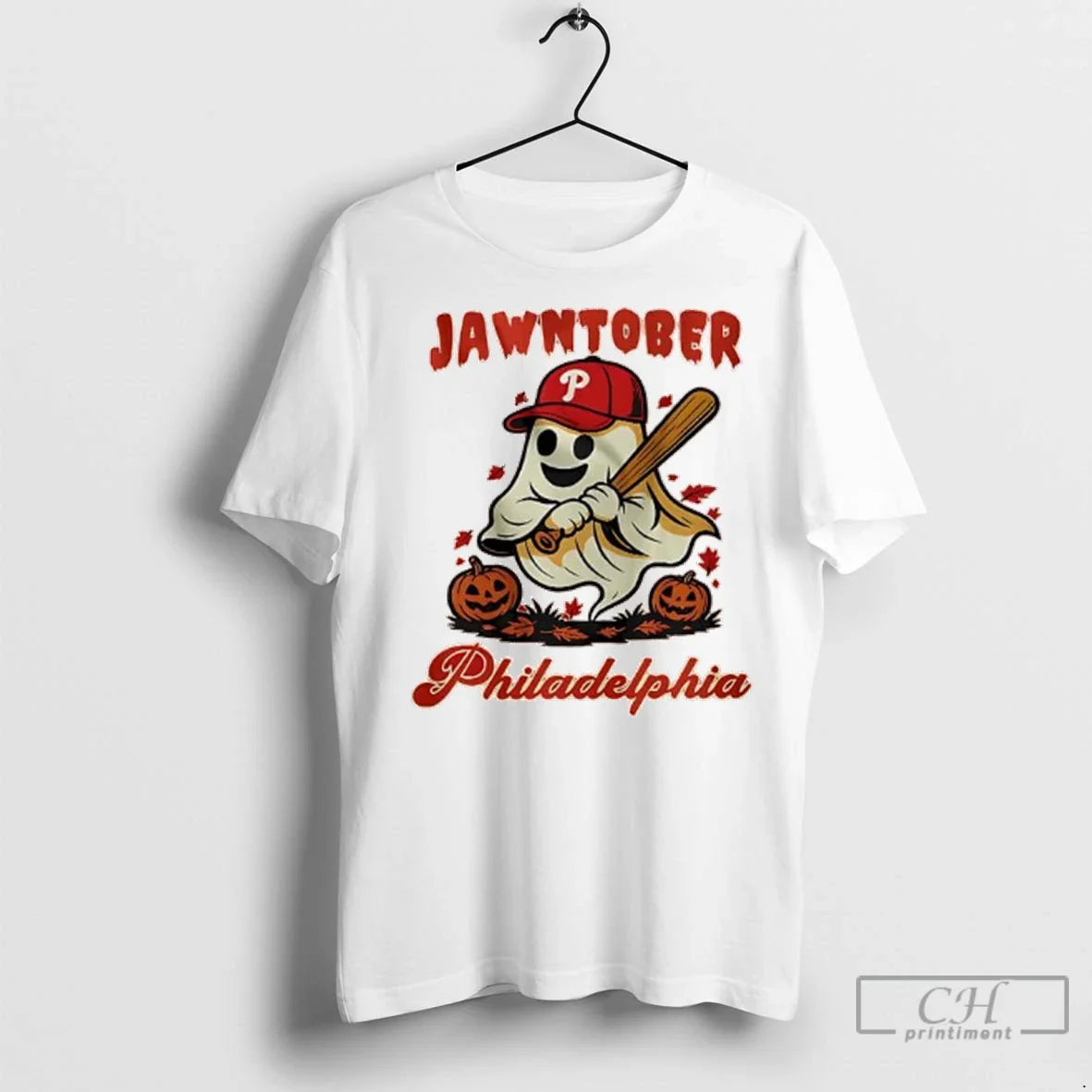 Premium Philadelphia Phillies Red October Jawntober Halloween Ghost