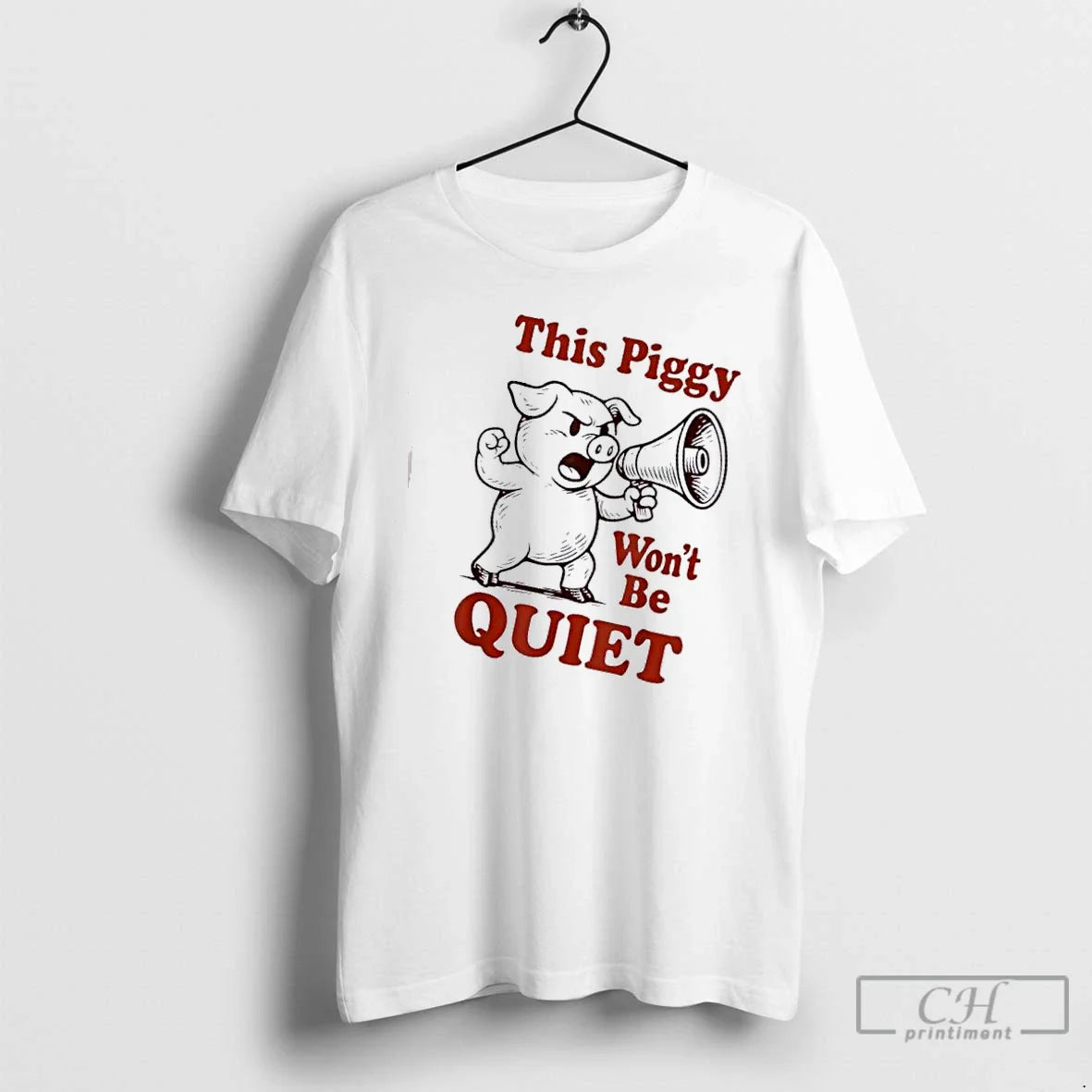 Premium Pig This Piggy Wont Be Quiet Meme Sweatshirt Modern Look