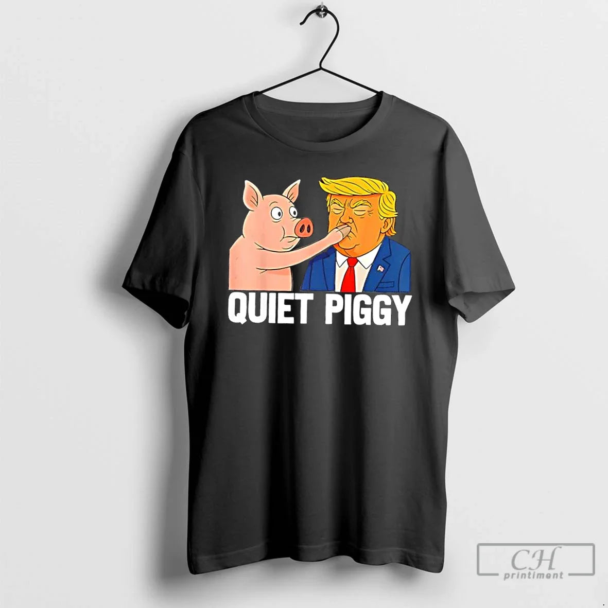 Premium Pig X Trump Quiet Piggy Pig Joke Sweatshirt Stylish Look