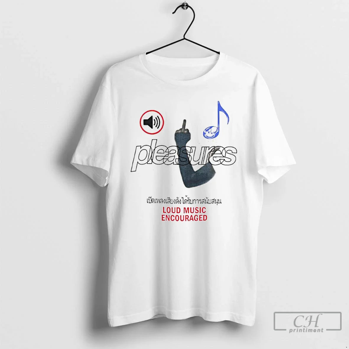 Premium Pleasures Loud Music Encouraged Ornaments T Shirts Tee