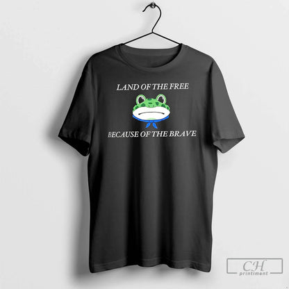 Premium Portland Frog Land Free Because Brave T Shirts TShirt Retro