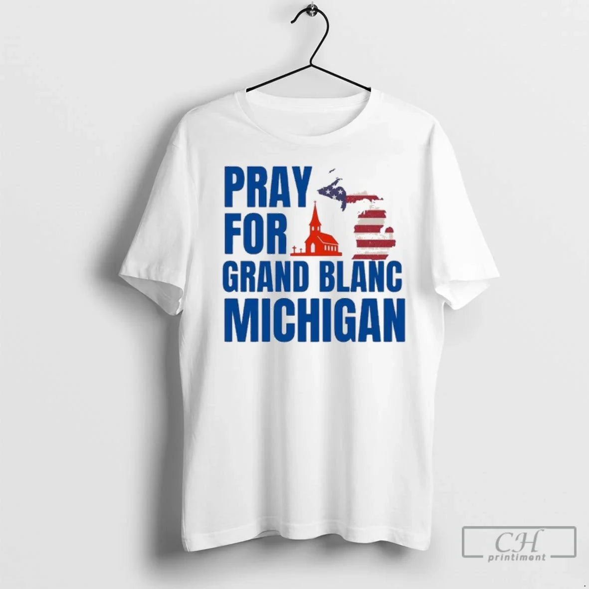 Premium Pray Grand Blanc Michigan Shooting Prayer Sweatshirt Classic