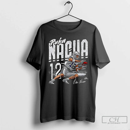 Premium Puka Nacua Los Angeles Rams Football Player Name Signature T