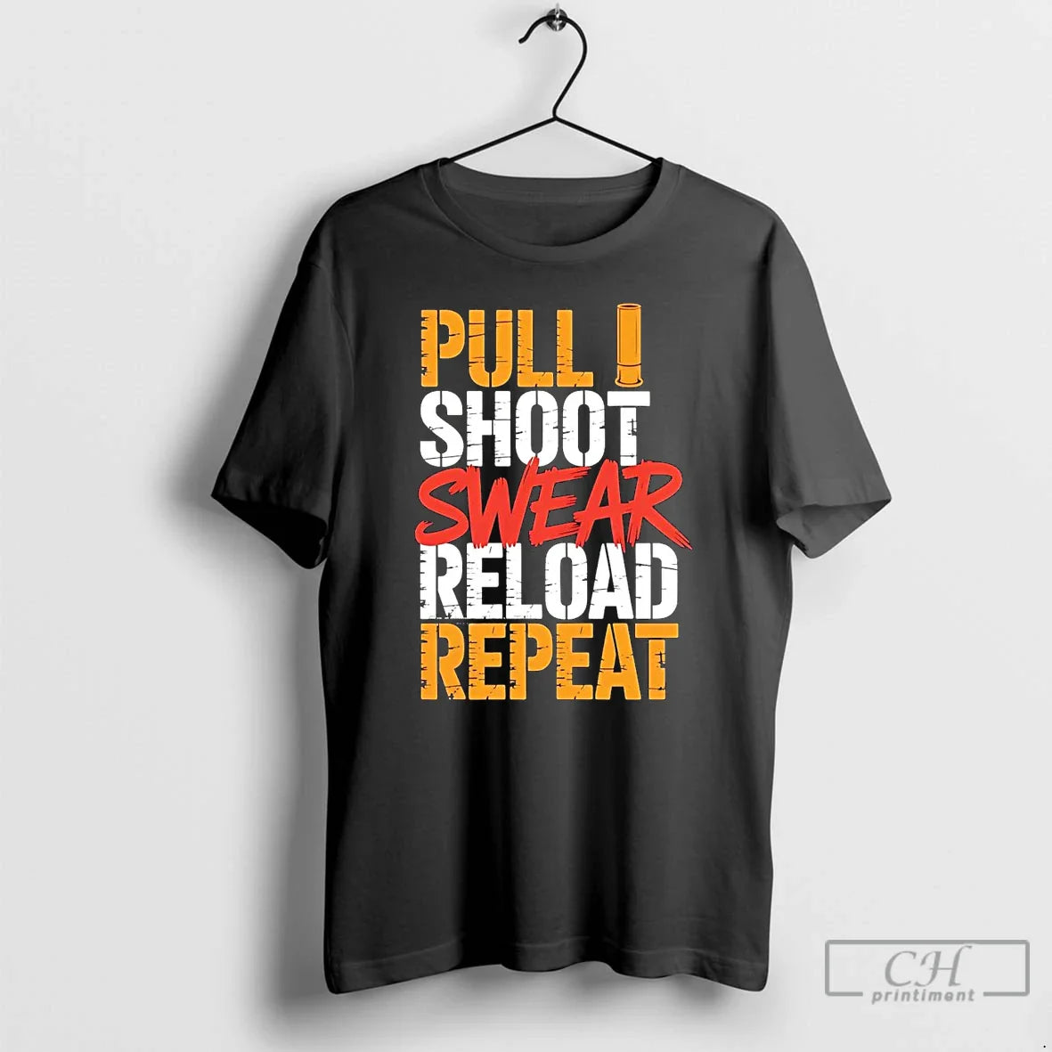 Premium Pull Shoot Swear Reload Repeat Tank Top Exclusive Merch
