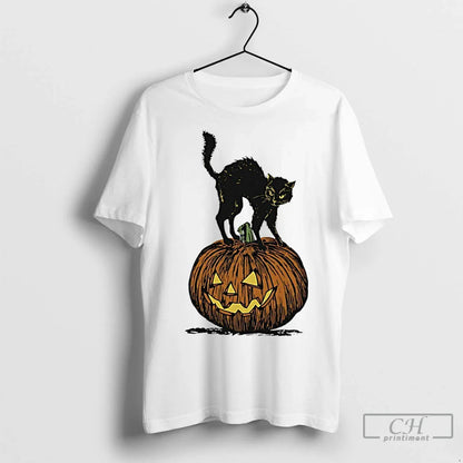 Premium Pumpkin Cat Halloween 2025 Sweatshirt Classic Style