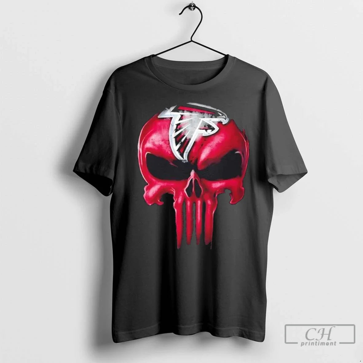 Premium Punisher Skull X Atlanta Falcons Football Horror Halloween