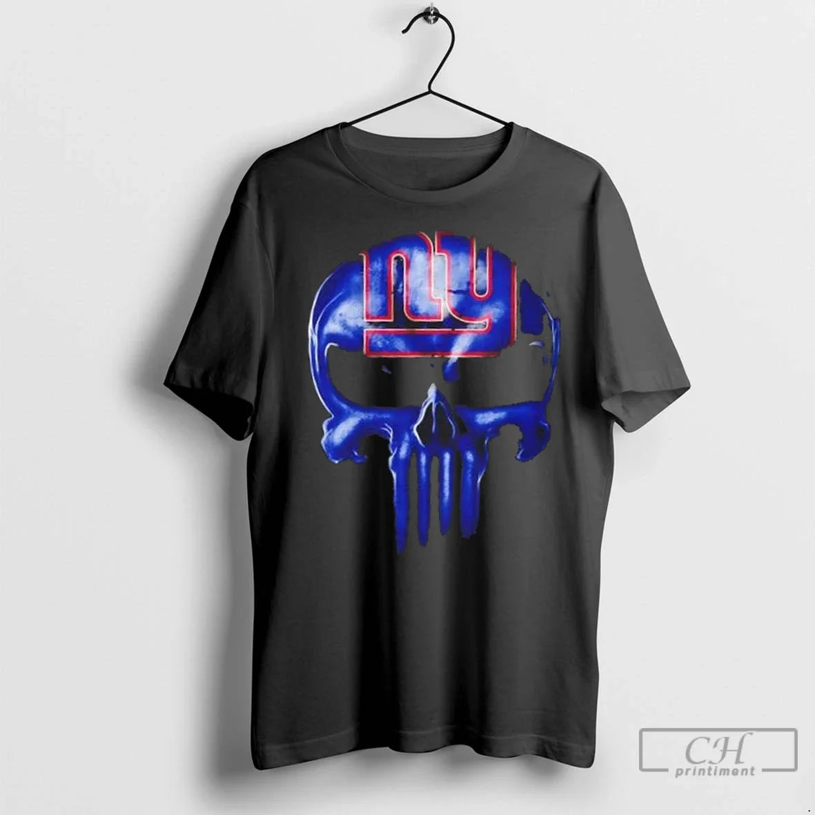Premium Punisher Skull X New York Giants Football Horror Halloween