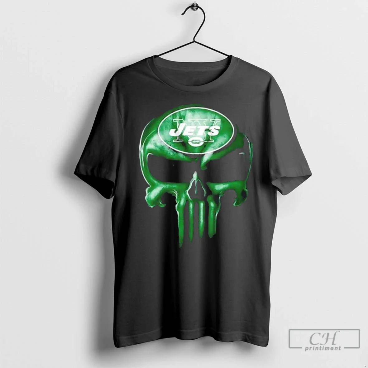 Premium Punisher Skull X New York Jets Football Horror Halloween