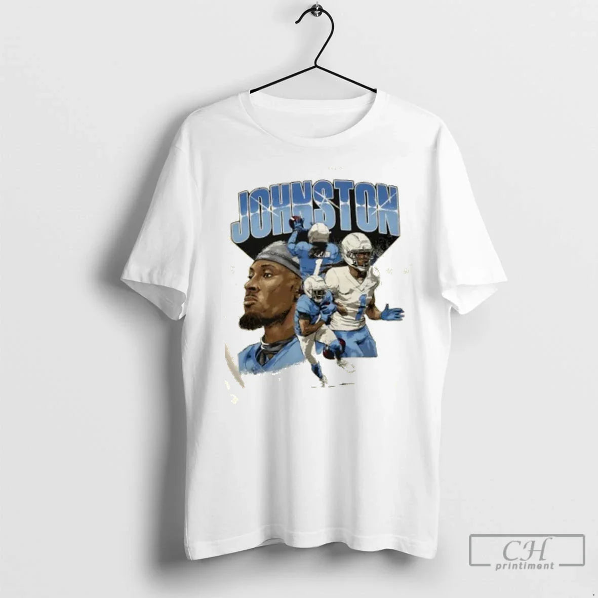 Premium Quentin Johnston Los Angeles Chargers Collage Long Sleeve