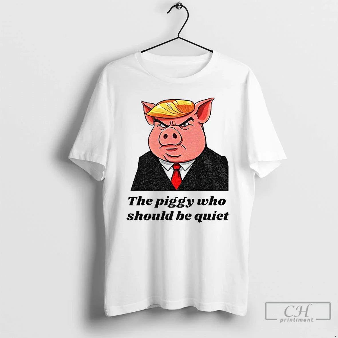 Premium Quiet Piggy Cartoonthe Piggy Who Should Be Quiet Shirt