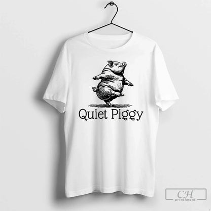 Premium Quiet Piggy Donald Trump Meme Long Sleeve Classic Design