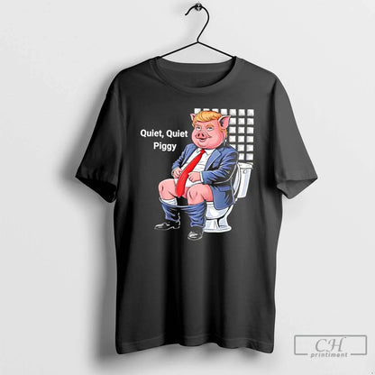 Premium Quiet Piggy Meme Trump Toilet Long Sleeve Vintage Outfit